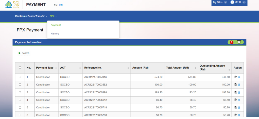 payment socso 2